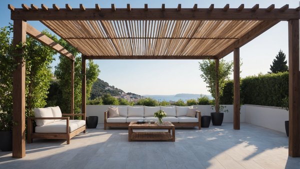 Pergola bioclimatique sur mesure à toulon : Élégance et confort