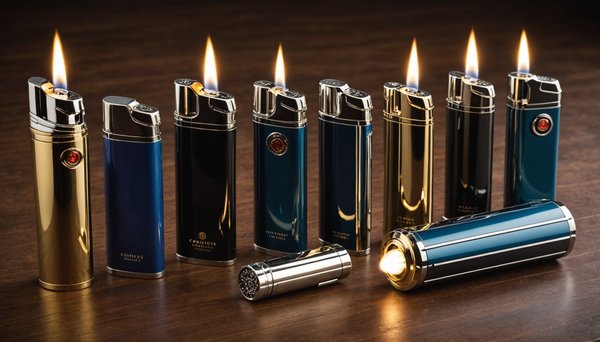 Sélection de briquets tempêtes, essences et Électriques : luxe et style